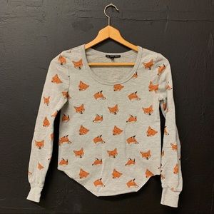 Urban Outfitters Fox Ragline Graphic Long sleeve
